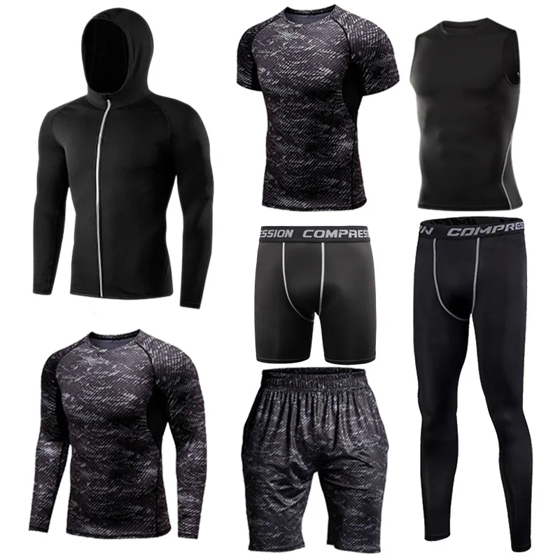 gym Колготки спортивный костюм мужской спортивные костюмы мужские спорт фитнес костюм спортивный мужской спортивная одежда для мужчин тайтсы спортивки мужские тренировочная для спортзала Мужская - Цвет: 11-6683570209865