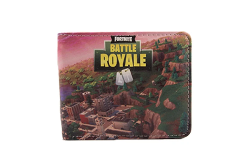 Epic Games Cardholder короткий кошелек мультяшный кошелек для подростка для мальчиков и девочек кожаный кошелек для денег студенческий кошелек 2 сложения