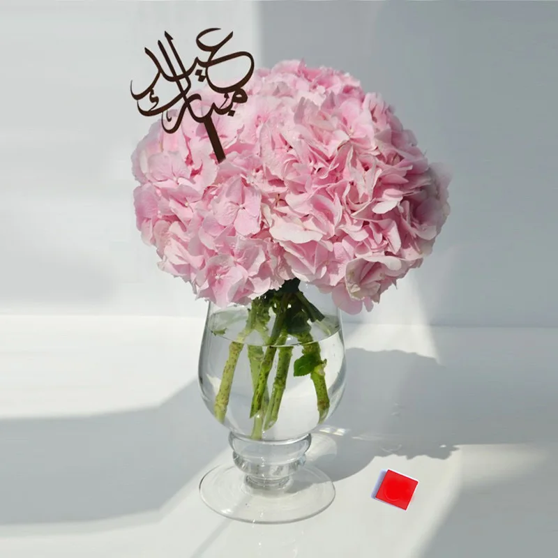 FIGURINE DECOR DE GATEAU,24Décoration de gâteau du Ramadan noir Eid