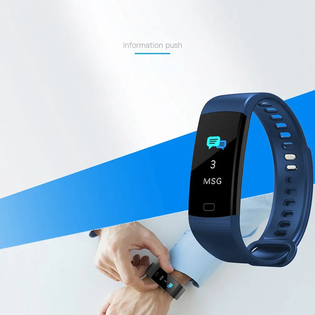 Смарт-браслет Y5, Bluetooth, цветной экран, пульсометр, измеритель артериального давления, мужские фитнес-часы, смарт-часы для мужчин