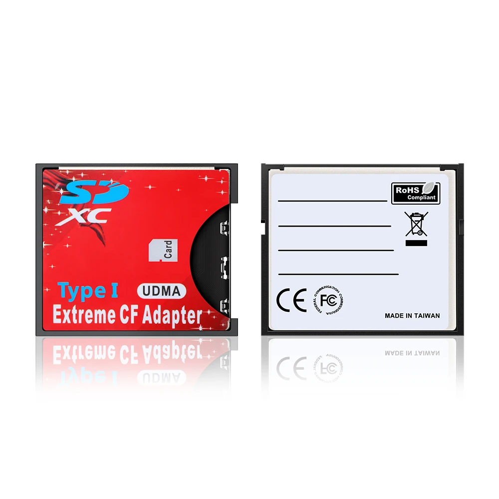 Rocketek Micro SD TF для CF/SD карт памяти конвертер адаптер MicroSD SDHC Compact Flash Type I|Картридеры| |