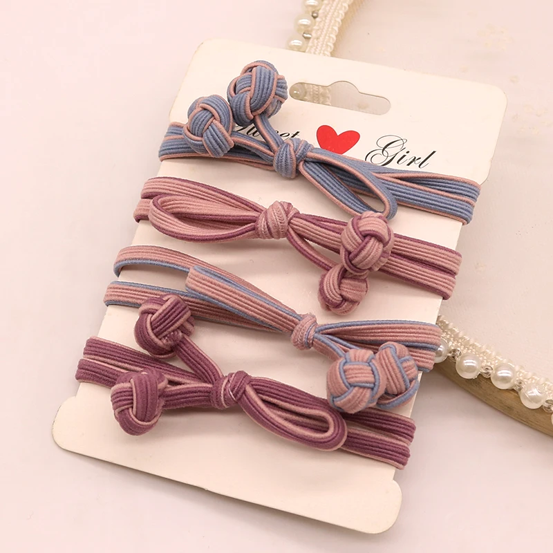 Sempli High Quality Elastic Band Tight Durable Gums for Woman Girls Strong Sweet Hair Bands Christmas Rubber Bands Accessories