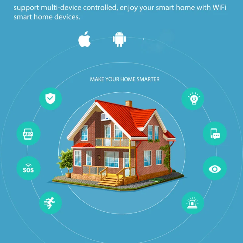 Нео Мини WiFi PIR датчик движения Детектор инфракрасный датчик движения сигнализация для умная домашняя система охранной сигнализации