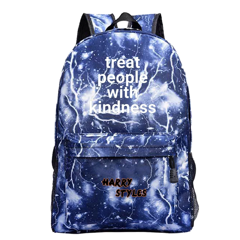 

Harry Styles printed school bag children's school bag student laptop backpack boy climbing school bag
