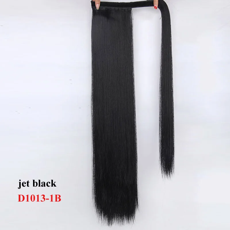 AISI BEAUTY, волнистые накладные волосы «конский хвост», накладные волосы на заколках, высокотемпературное обертывание вокруг волшебной пасты, «конский хвост» для женщин и детей - Цвет: D1013-1B