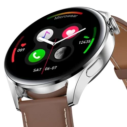 ECG Smart Watch Men 360*360 IPS Full Touch Screen Support BT Calls Wireless Charging Heart Rate IP68 Waterproof Smart Wear 3 Pro