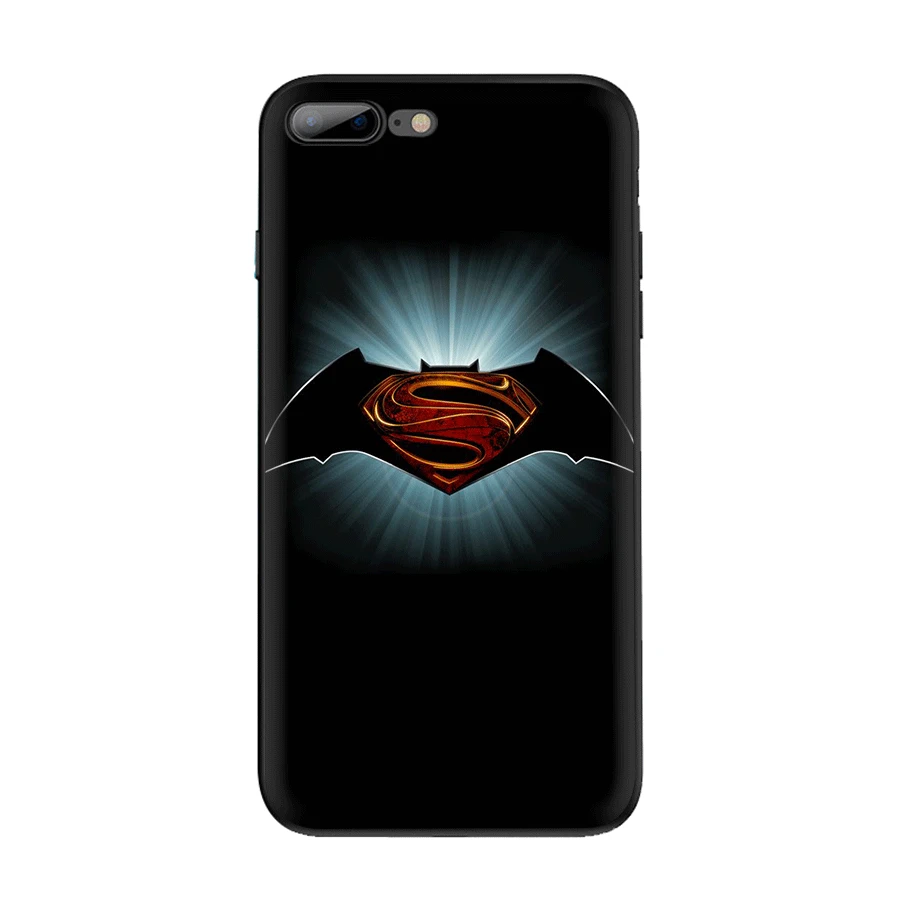 Чехол для мобильного телефона из ТПУ для iPhone 6 6s 7 8 Plus iPhone 11 Pro X XR XS Max 5s SE, чехол с крутым логотипом Marvel Бэтмен - Цвет: B7