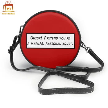 

Deadpool Shoulder Bag Mature Rational Adult Leather Bag High quality Multi Purpose Women Bags Round Purse