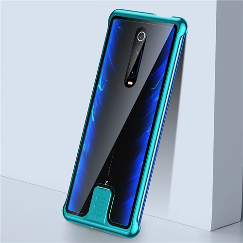 Для Red mi K20 Pro Чехол Pull-Plus металлическая рамка 9H закаленное стекло чехол противоударное покрытие для Xiaomi mi 9t mi 9T Coques Fundas Shell - Цвет: Green
