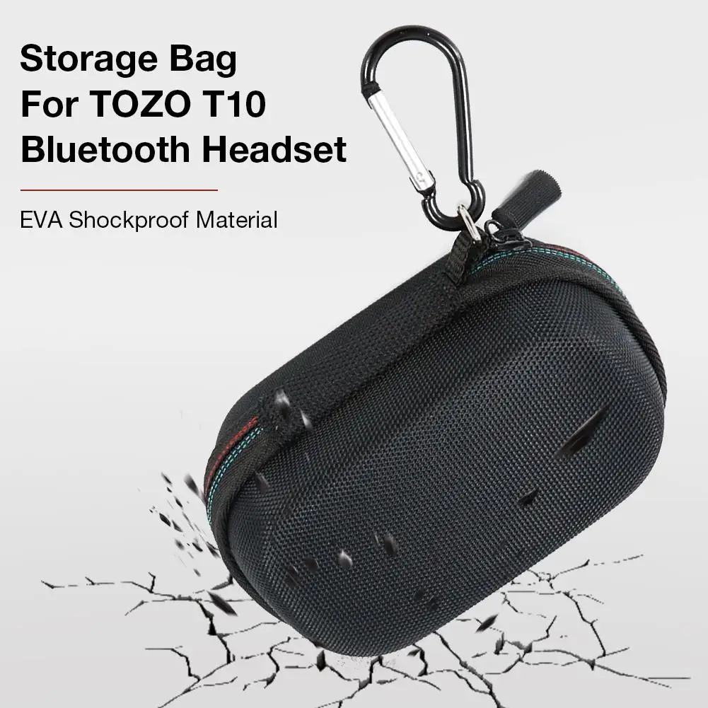 Для TOZO T10 Bluetooth гарнитура сумка мини чехол для переноски беспроводной наушник анти-осенний чехол