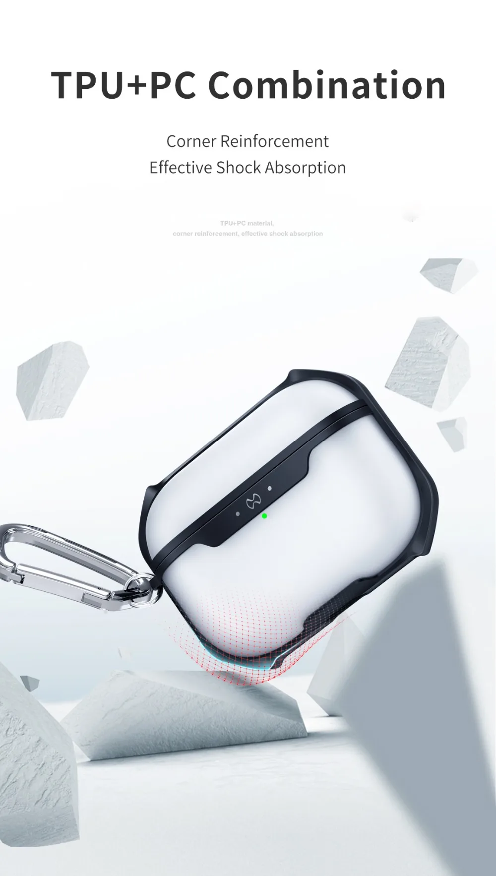 Xundd чехол для наушников для Apple AirPods Pro Чехол беспроводной Bluetooth прозрачный чехол Защитный для Airpod pro 3 Пылезащитная крышка