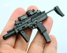 1/6 MP7 полупистолет двойная форма пластиковая Сборная модель огнестрельного оружия пазл для 1/6 солдат военное оружие