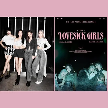 

BP #1 Album THE ALBUM Pasteable Posters Wall Decor LISA JENNIE ROSE JISOO