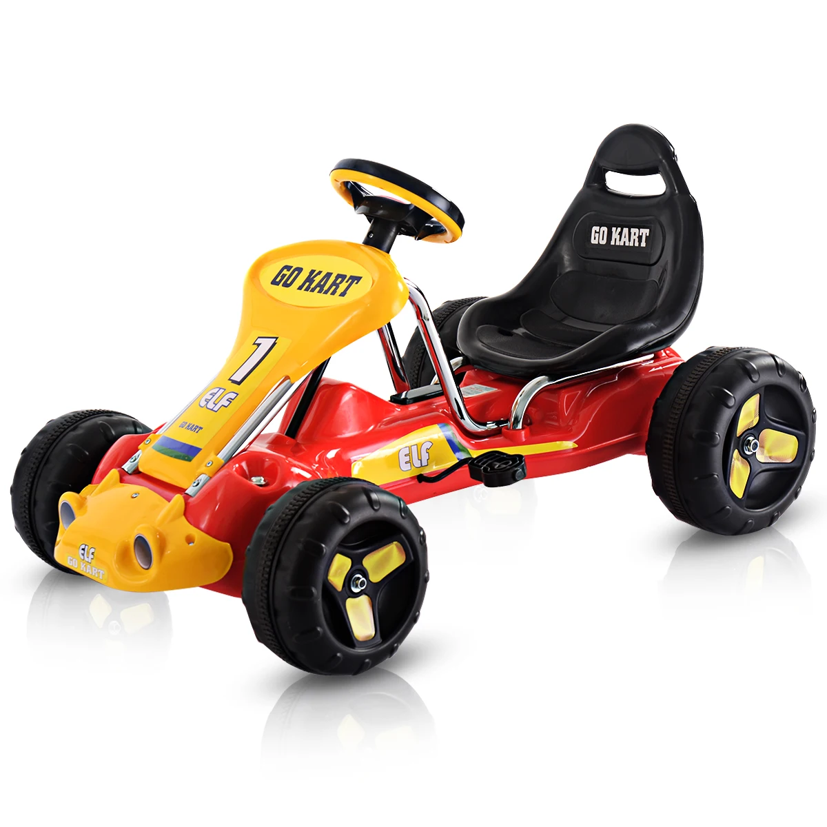 Go Kart Kids Ride On Car Pedal Powered Car 4 Wheel Racer Stealth
