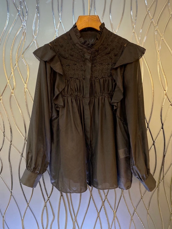 2020 Early Autumn New Women's Pleated Neckline