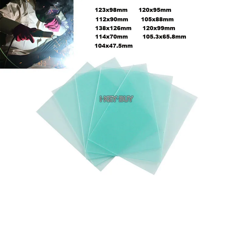 цена 10Pcs/Lot Automatic Darkening Helmet Lens Cover Argon Arc Welding Cap Lens for Helmet Mask