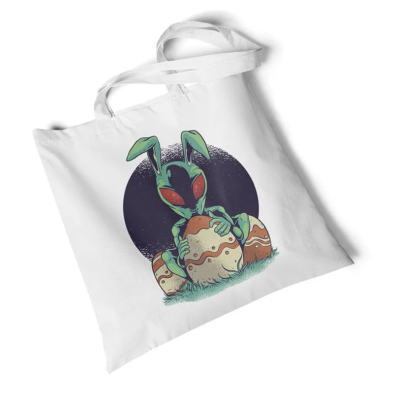 Focal20 Повседневная Женская майка большой емкости простая сумка для покупок Алин принт белый цвет девушки ручная сумка женский простой пакет сумка