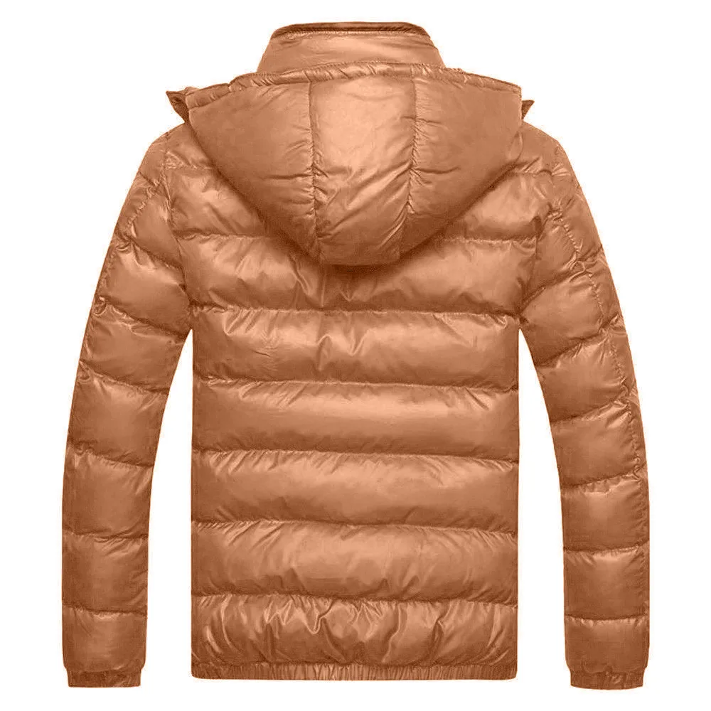 Мужской пуховик 7XL 8XL, приталенная Толстая зимняя парка, мужские пальто на молнии с карманами, ветровка с капюшоном, Мужская одежда, куртка