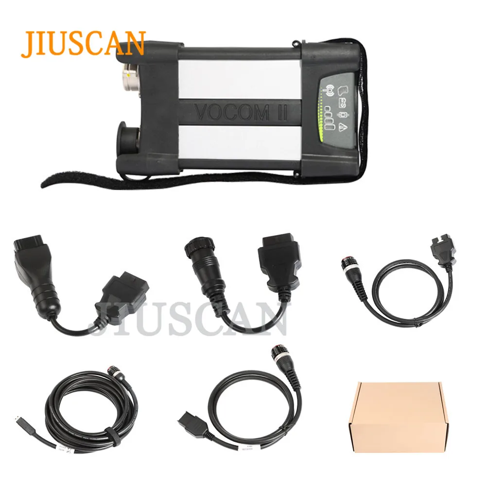 JIUSCAN Грузовик Экскаватор диагностический инструмент для volvo VOCOM II 88894000+ APCI PTT 2.5.87 технический инструмент тяжелый грузовик диагностический инструмент