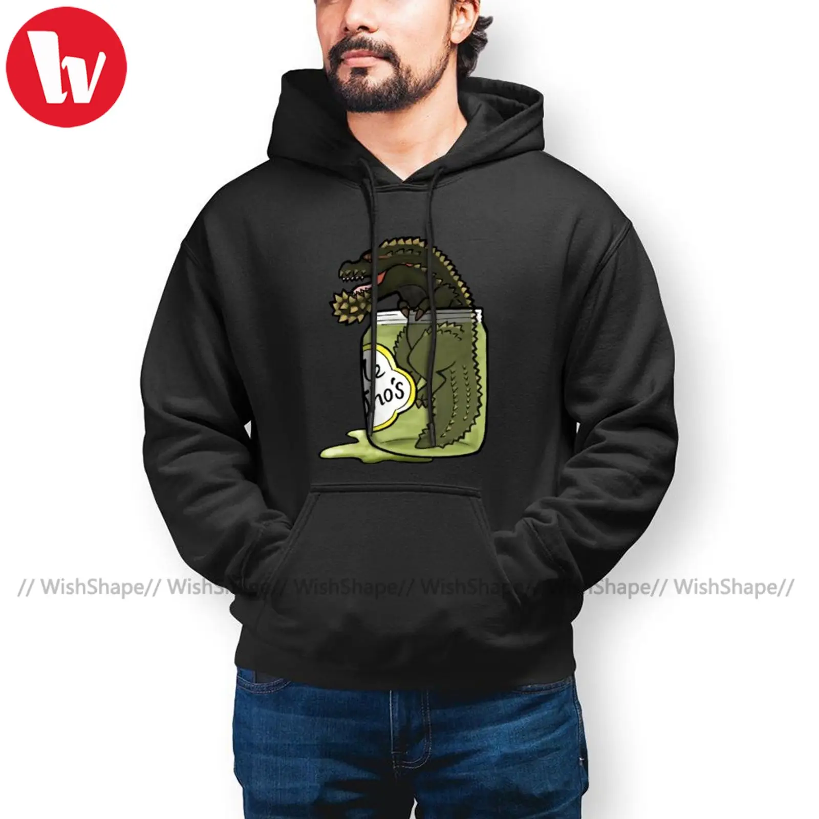 

Casual Monster Hunter Hoodies The Terrifying PickleJho Hoodie Long Sleeve Cotton Hoodies Autumn Loose Pullover Hoodie