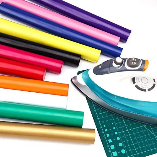

12"x5.5Yard/30cmx5m PVC Heat Transfer Vinyl T-shirt Iron On HTV Printing sold by 5M Whole Pieces Roll