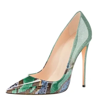 

2019 spring and summer pointed simple simple high heel fashion temperament women's shoes banquet shoes gradient