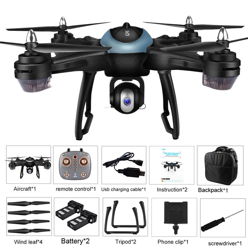 Радиоуправляемый летательный аппарат LH-X38G двойной gps FPV с HD камерой 1080P Wifi Радиоуправляемый Дрон Квадрокоптер+ Рюкзак#4D11
