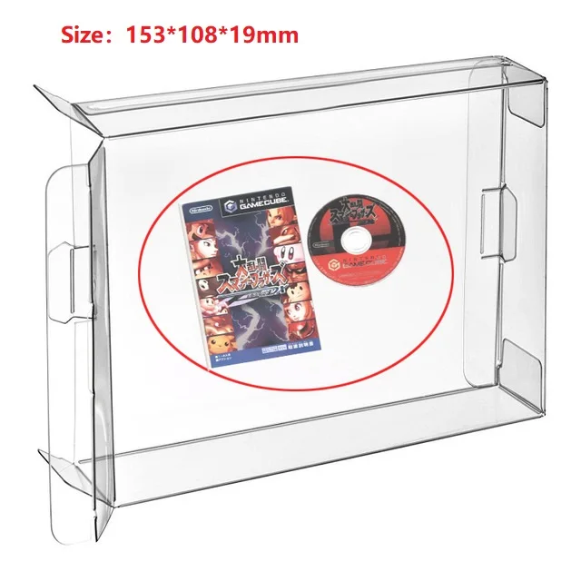 

Ruitroliker 90pcs Carts Clear CIB Game Box Case Protector Sleeve for NGC Single CD Box Protector