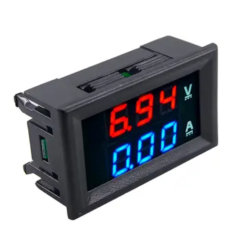 

Auto DC 100 V 10A Voltmeter Ammeter Blue + Red LED Digital Voltmeter Gauge Amp Dual Voltage Current for Home Car Tool Use Hot