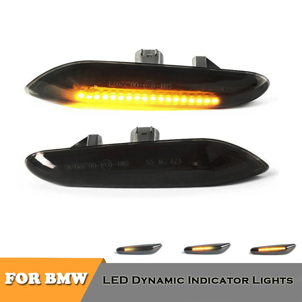

LED sequential blinker turn signal indicator dynamic lights for BMW E90 E91 E92 E93 E46 E53 X3 E83 X 1 E84 E81 E82 E87 E88