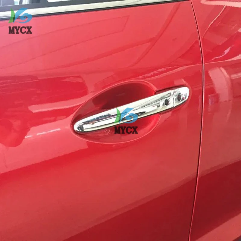 8 шт. ABS Хромированная наружная, дверная ручка Крышка отделка автомобильный стиль Аксессуары для Mazda CX-4 CX4 CX 4 аксессуары