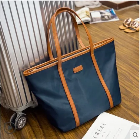 

2017 New Style Women's Shoulder Oxford Bag Versatile Waterproof Handbag Contrast Color Fashion Toth Large Bag