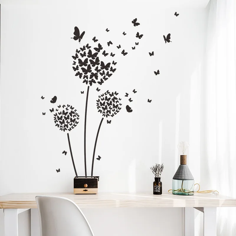 Modern Dandelion Wall Stickers Home Office Decor Bedroom Decor Living
