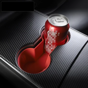 

Car Central Control Water Cup Limiter Holder Anti-shake Silicone Stopper Storage Box Modification For Tesla Model 3 Accessories