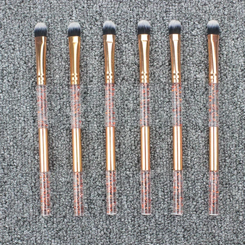 Makeup Brushes Three-section Eye Shadow Brush Nylon Bristles Plastic Handle Eyeshadow Brush Make Up Brushes
