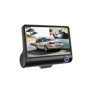 

Car Cameras Lens 4.0 Inch Dash Camera Dual Lens With Camera Video Auto Degree Wide Angle Car Video Recorder with 3 Cameras Hot