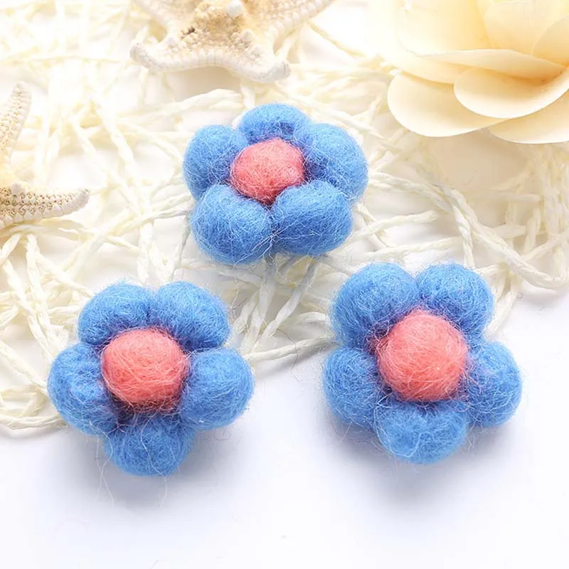 10pcs/lot 3cm Wool Felt Balls Round Colorful Crafts for DIY Decoration  Sewing Supplies