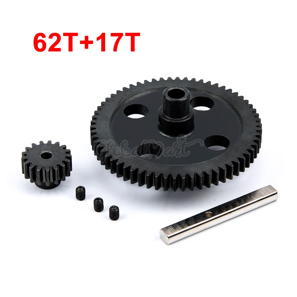 Steel Metal Spur Diff Gear 62t Reduction & 17t Pinion Motor Gear 0015