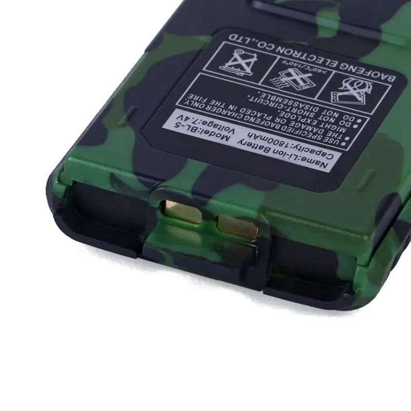 Оригинальный Baofeng UV-5R BL-5 7,4 В 1800 мАч Baofeng UV-5RE литий-ионный аккумулятор BF-F8HP аксессуары для интерфонов UV5R двухстороннее радио