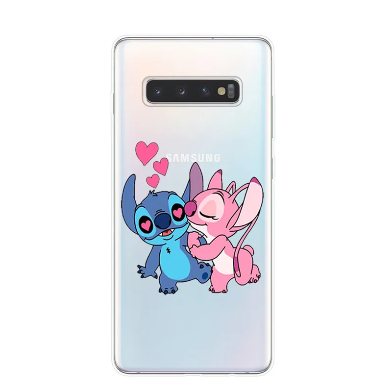 T5975 Милые чехлы для телефонов Disneys Stitch для samsung S10 S9 S8 Plus S10e 5G S6 S7 Edge S10Lite, Прозрачная силиконовая Мягкая задняя крышка - Цвет: T5975