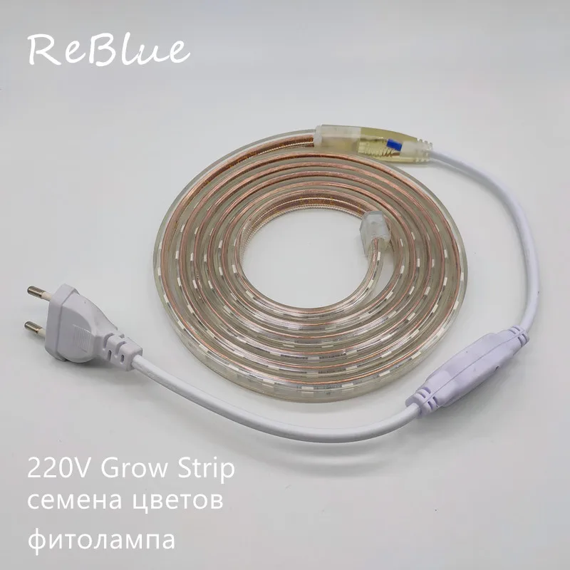 

Led Grow Strip Fitolampy Grow Light 220V Led Strip Lamp For Plants Waterproof Led Grow Light For Seedling Hydroponic Phyto Lamp