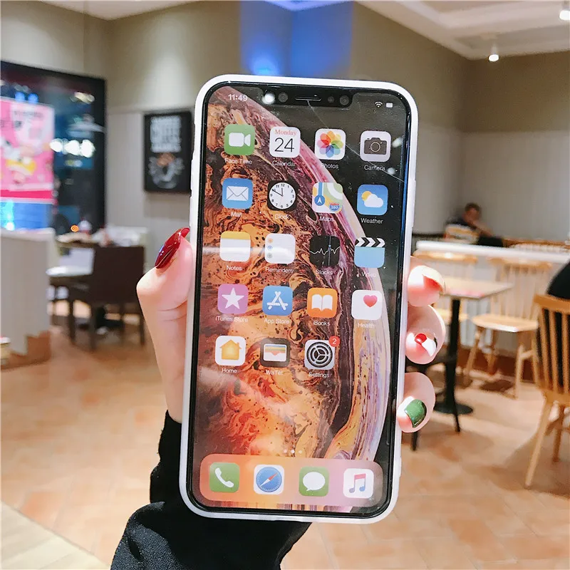 Милый Блестящий мультяшный чехол для телефона iPhone 7 8 6 6s Plus силиконовые чехлы xs 11