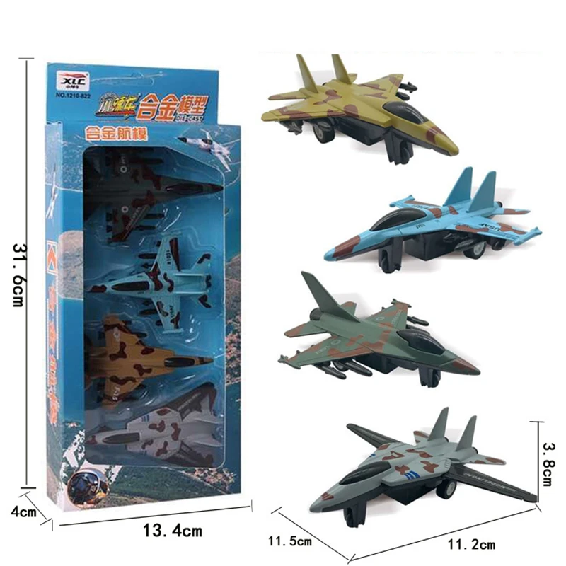 4 pçs/set Liga Avião modelo crianças brinquedos Modelo Militar Brinquedo  Lifelike Crianças Lutador Bombardeiro Pull Back Avião Presentes|Aviões de  radiocontrole| - AliExpress