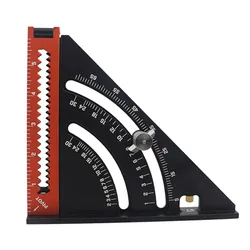 Triangular Ruler Right Angle Protractor Scriber Scriber Gauge Woodworking Measuring Tool Triangular Ruler Angle Folding Ruler