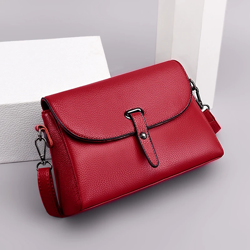 Hoge kwaliteit lederen handtassen damestassen merk vrouwelijke crossbody ontwerper natuurlijke koeienhuid vrouw schoudertas_voghion.com