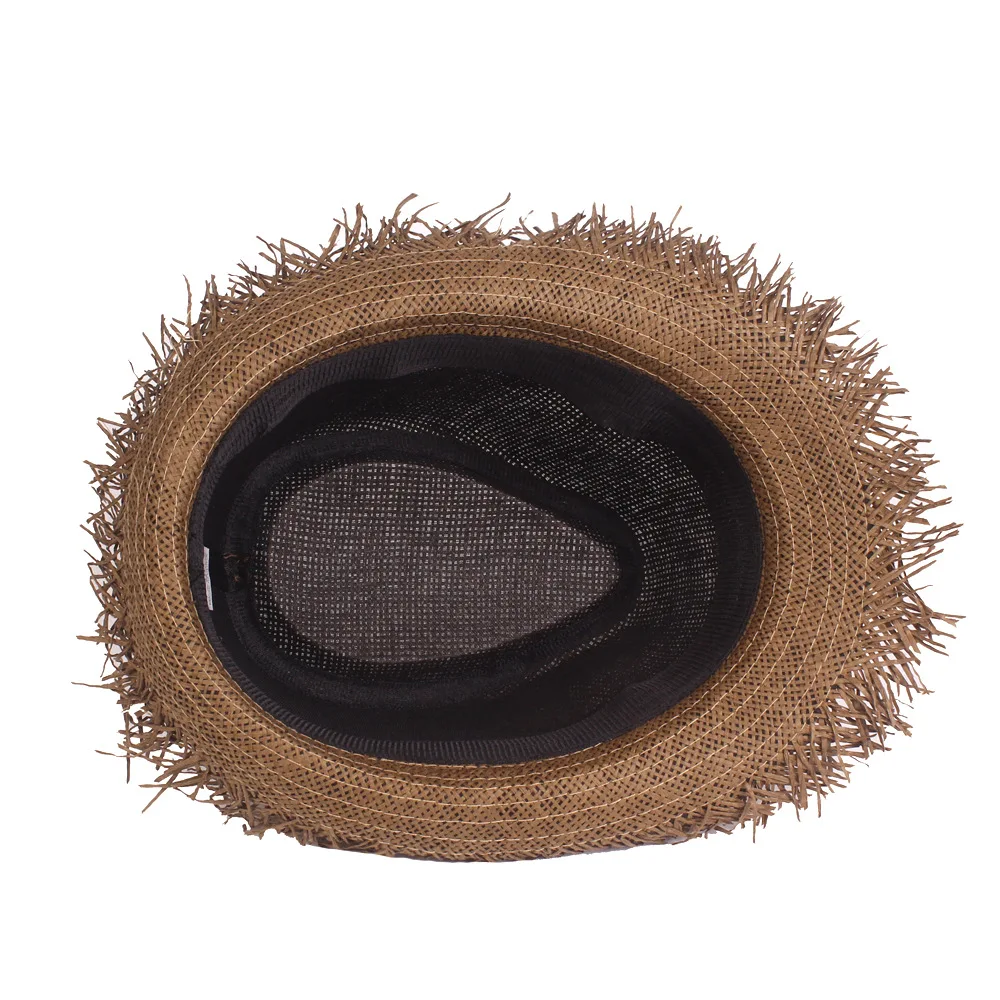 Men's Sun Hat Summer Anti Jazz Solid Color Breathable Straw Outdoor Travel sun hat sun protection hat
