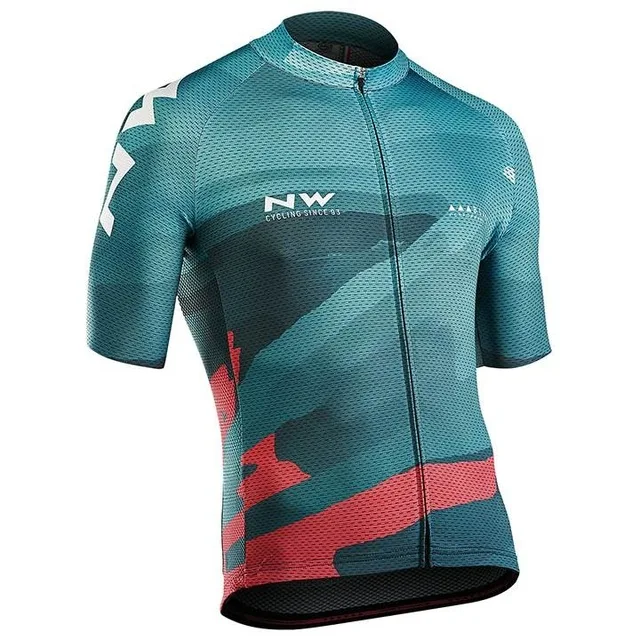 2 NW летний короткий рукав Быстросохнущий Pro Team Велоспорт Джерси одежда Ropa Ciclismo велосипед одежда - Цвет: 2