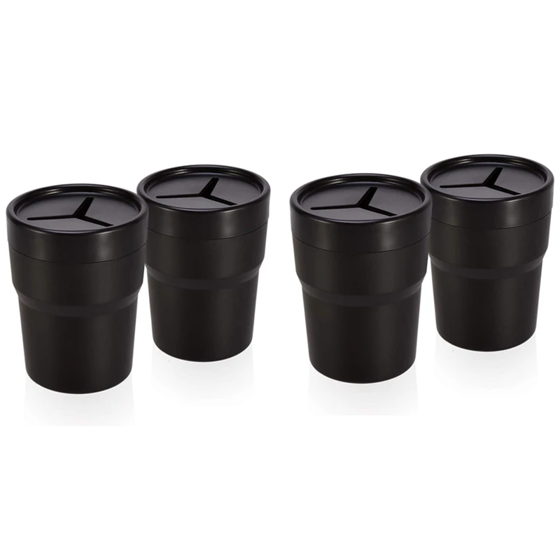 

Car Storage Bracket for Pens Coin Cash Suitable for Cup Holder 4 Piece Black