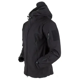 

Outdoor Soft Shell Fleece Men And Women Windproof Waterproof Breathable Warm Three-In-One Coat Shark Leather Jacket