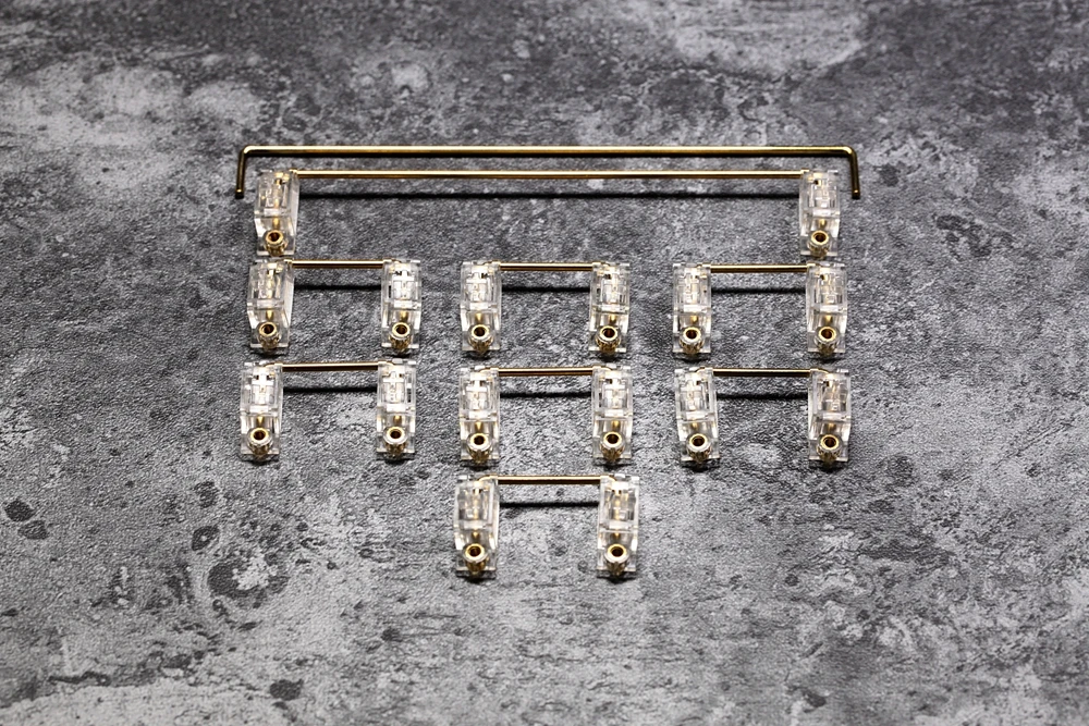 Everglide parafuso PCB transparente, banhado a ouro,